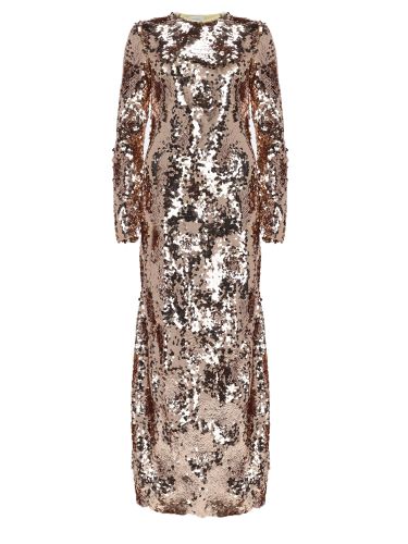 Rabanne abito lungo con paillettes - rabanne - Modalova