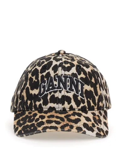 Ganni cappello da baseball con logo - ganni - Modalova