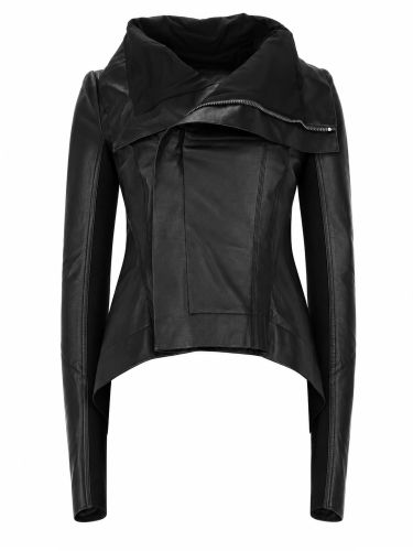 Giacca biker in pelle "naska" - rick owens - Modalova