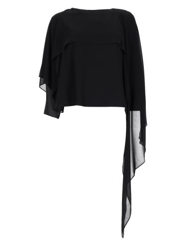 Top con drappo asimmetrico - mm6 maison margiela - Modalova