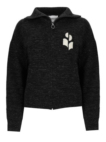 Marant étoile felpa "koxy" con zip - marant étoile - Modalova