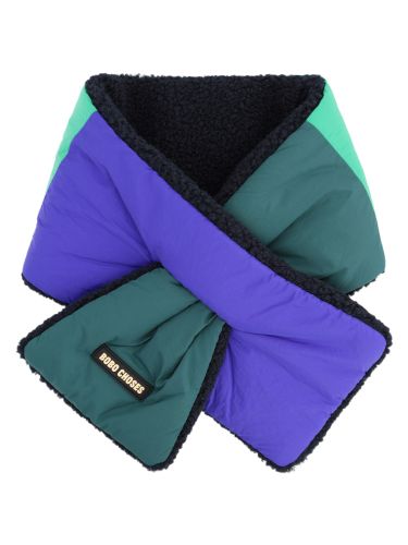 Scaldacollo color block con fodera in pile - bobo choses - Modalova