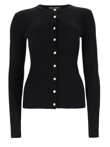Cardigan in cashmere - dolce & gabbana - Modalova