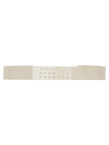 Bracciale rigido con logo "numeric minimal signature" - mm6 maison margiela - Modalova