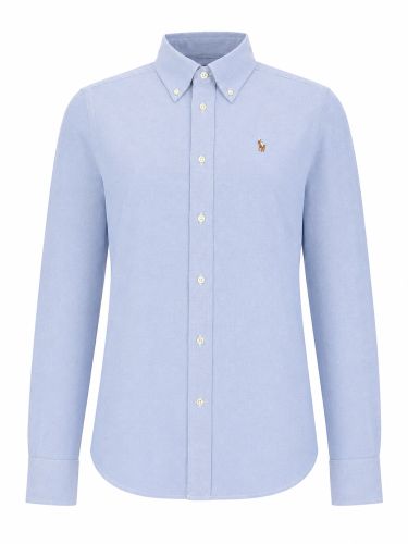 Camicia in cotone con logo - polo ralph lauren - Modalova