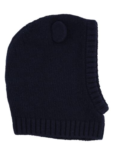 Balaclava con orecchiette e logo applicato - moncler - Modalova