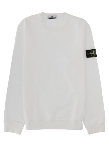 Stone island felpa con patch logo - stone island - Modalova