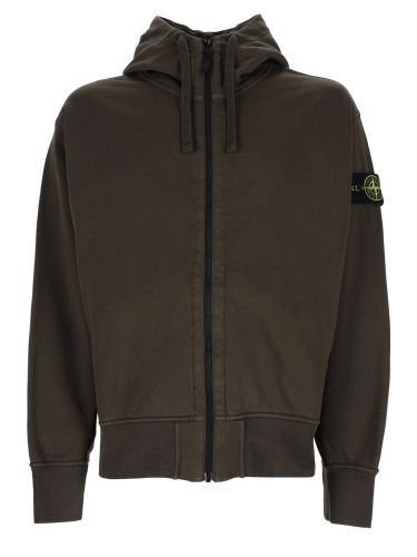Stone island felpa con patch logo - stone island - Modalova