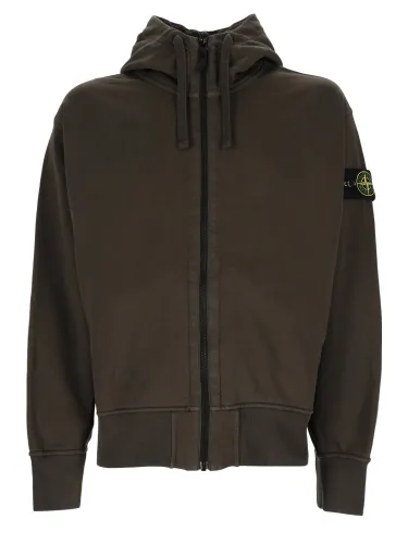 Stone island felpa con patch logo - stone island - Modalova