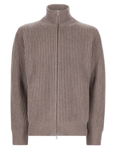 Maglia a costine con zip - mm6 maison margiela - Modalova