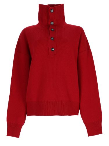 Maglia in lana con bottoni - ami paris - Modalova