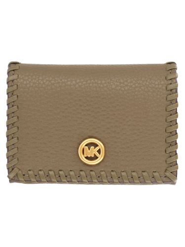 Portafoglio in pelle con logo - michael by michael kors - Modalova