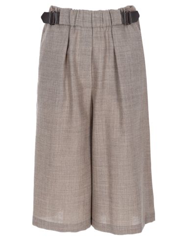 Alysi shorts in misto lana e lino - alysi - Modalova