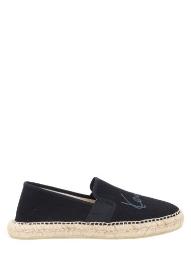 Kenzo espadrilla con logo ricamato - kenzo - Modalova
