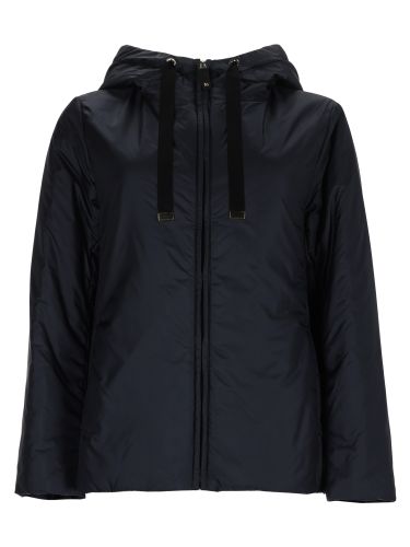 Giacca imbottita con cappuccio in tela antigoccia - s max mara - Modalova