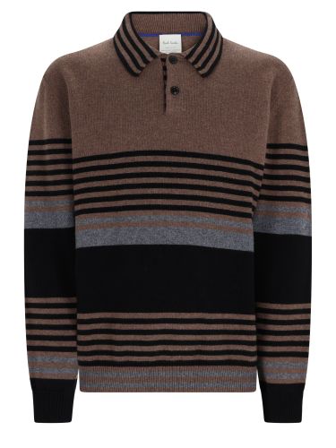 Polo in maglia di cashmere - paul smith - Modalova