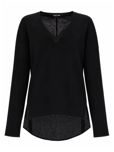 Maglia in lana con scollo a v - tom ford - Modalova
