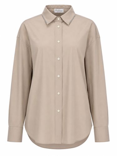 Camicia con dettaglio monili - brunello cucinelli - Modalova