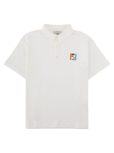Fendi polo con logo ff multicolor - fendi - Modalova