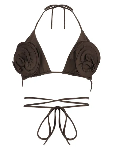 Top bikini con dettaglio arricciato - magda butrym - Modalova