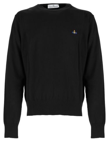 Maglia in cotone e cashmere con logo - vivienne westwood - Modalova