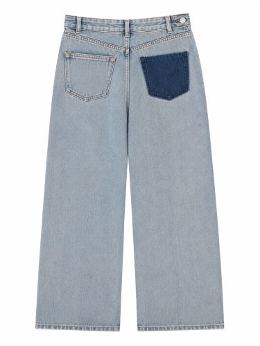 Jeans regular fit con tasca frontale a contrasto - mm6 maison margiela - Modalova