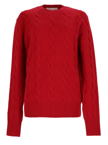 Ami paris maglia in lana a trecce - ami paris - Modalova