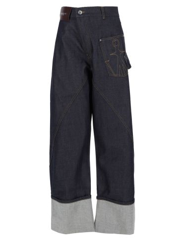 Jeans twisted turn-up workwear - jw anderson - Modalova