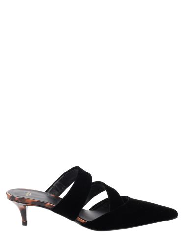Balmain mule in pelle con tacco - balmain - Modalova