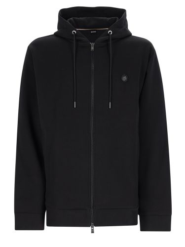 Boss felpa con zip e cappuccio - boss - Modalova