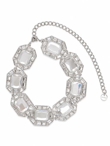 Collana girocollo con maxi cristalli - self-portrait - Modalova
