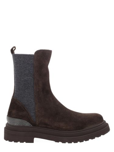 Brunello cucinelli stivale in suede - brunello cucinelli - Modalova