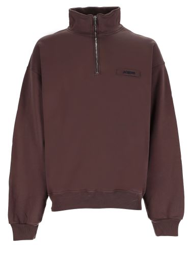 Jacquemus felpa con logo e zip - jacquemus - Modalova