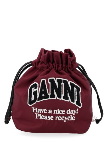 Ganni borsa pouch con logo - ganni - Modalova