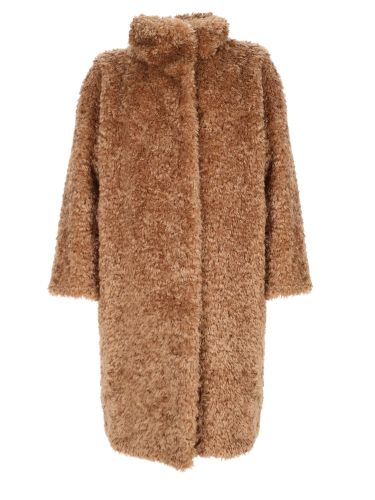 Cappotto teddy curly in ecopelliccia - herno - Modalova
