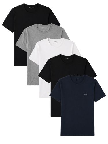 Paul smith 5-pack t-shirt in cotone - paul smith - Modalova