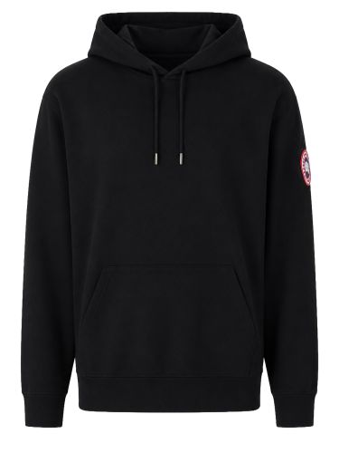 Felpa con patch logo e cappuccio - canada goose - Modalova