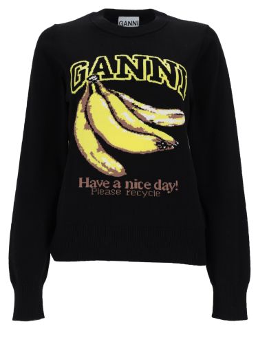Ganni maglia "banana" - ganni - Modalova
