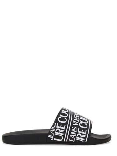 Sandalo con logo - versace jeans couture - Modalova