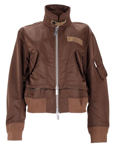 Sacai giacca in twill di nylon - sacai - Modalova