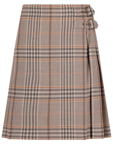 Burberry kilt in lana check - burberry - Modalova