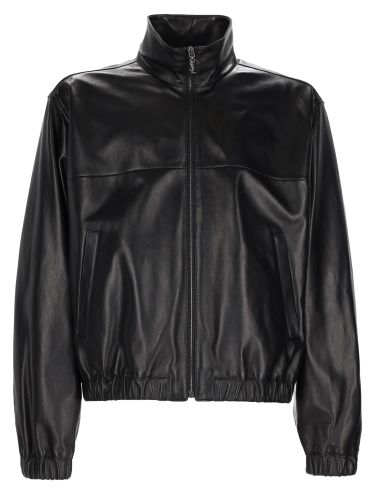 Giacca cassandre in pelle - saint laurent - Modalova