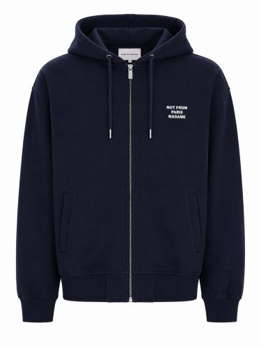 Felpa con zip e cappuccio - drôle de monsieur - Modalova