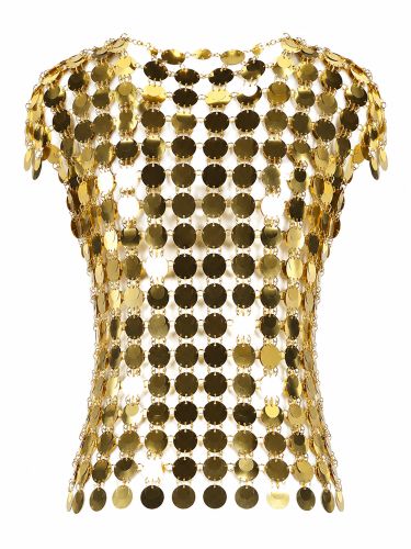 Rabanne top "the gold sparkle disc" - rabanne - Modalova
