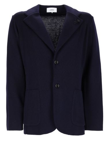 Lardini blazer in maglia di cotone - lardini - Modalova