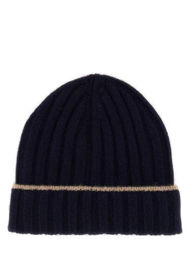 Berretto in cashmere a coste - brunello cucinelli - Modalova