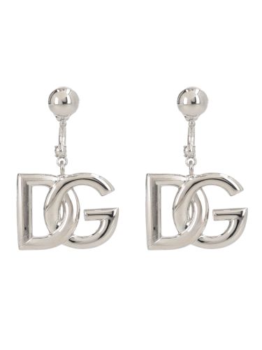 Dolce & gabbana orecchini con logo - dolce & gabbana - Modalova