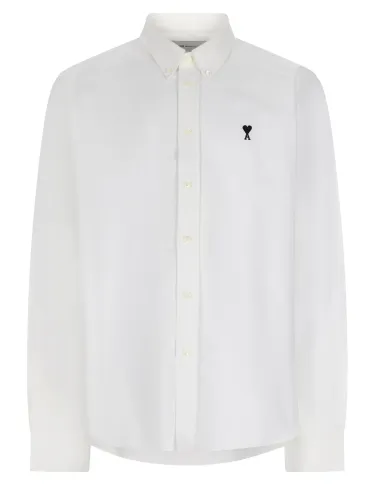 Ami paris camicia con logo - ami paris - Modalova