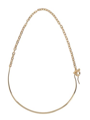 Collana "gancini" con cristalli - ferragamo - Modalova