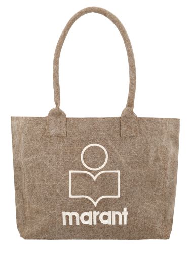 Borsa tote "yenky" con zip e logo - isabel marant - Modalova